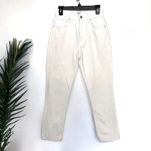 ANINE BING Sonya Jeans off white straight leg high rise 27